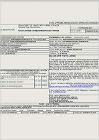 process with regard to USA FDA